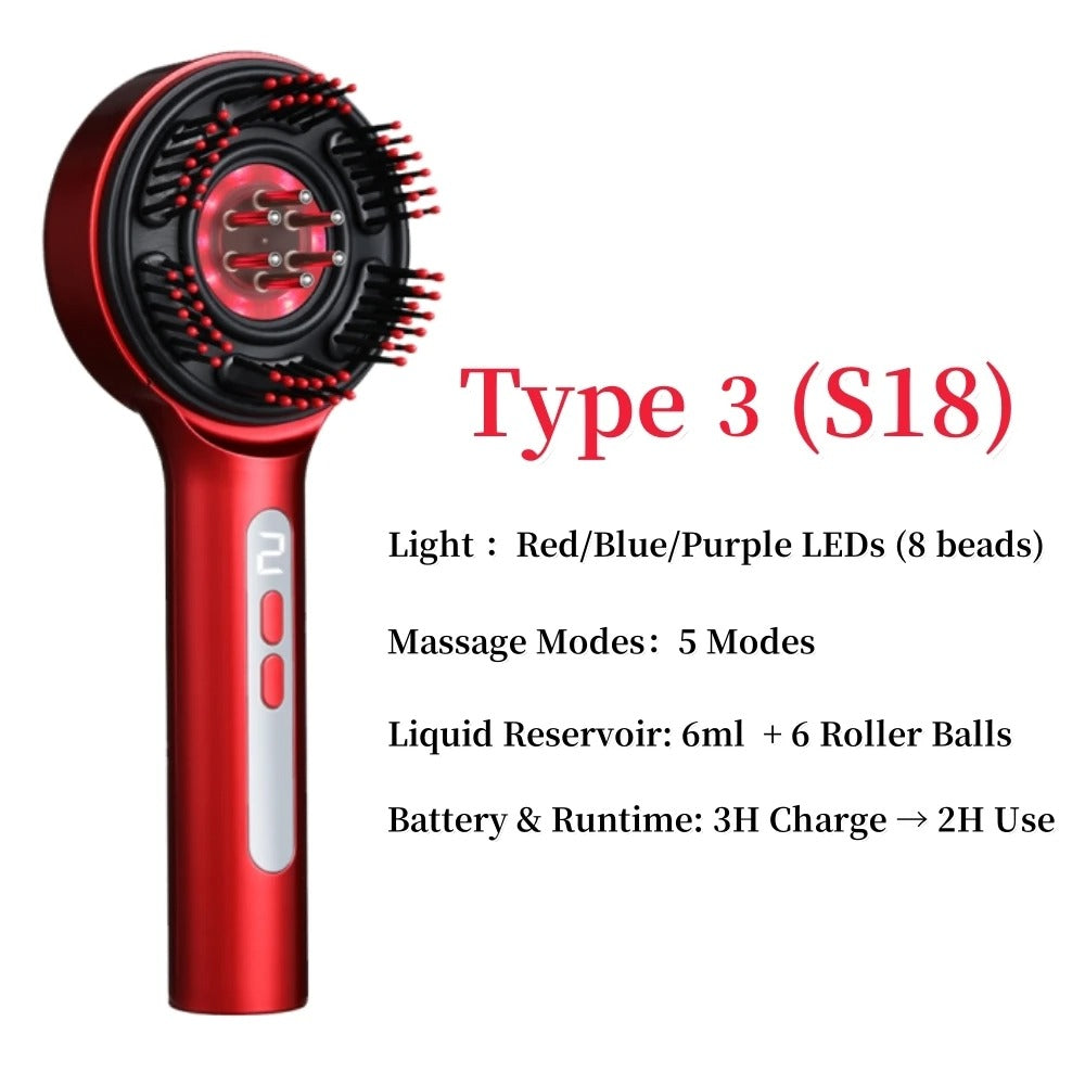 RED LIGHT THERAPY HEAD MASSAGER